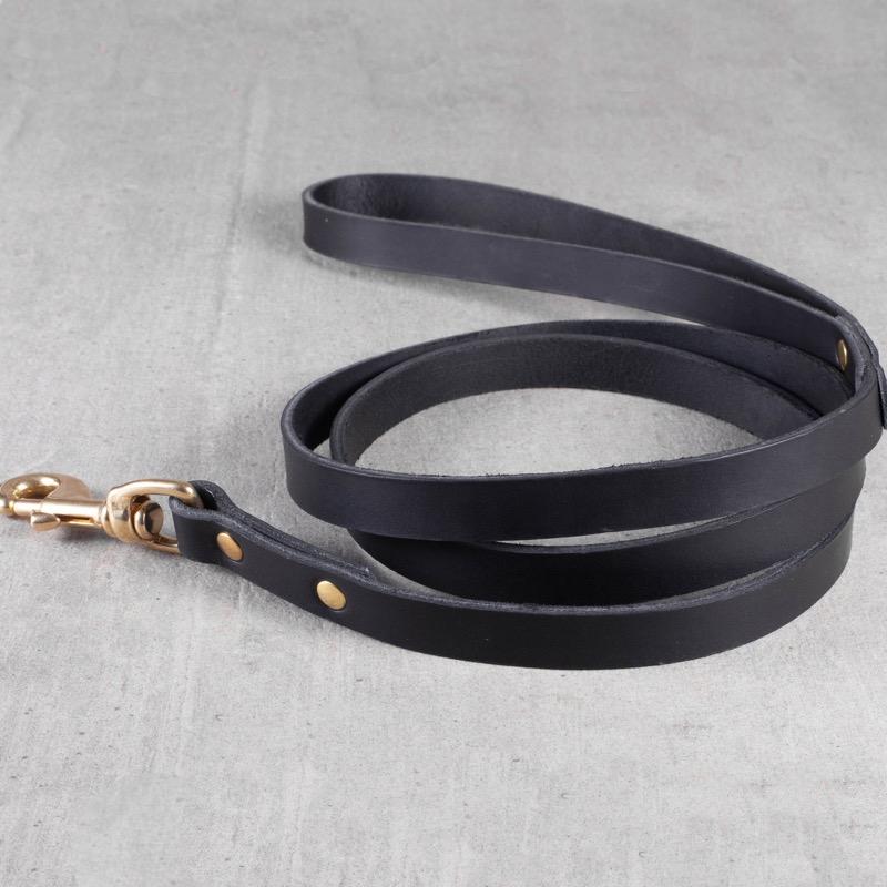 HX160-Hundeleine aus robustem Leder mit Name
